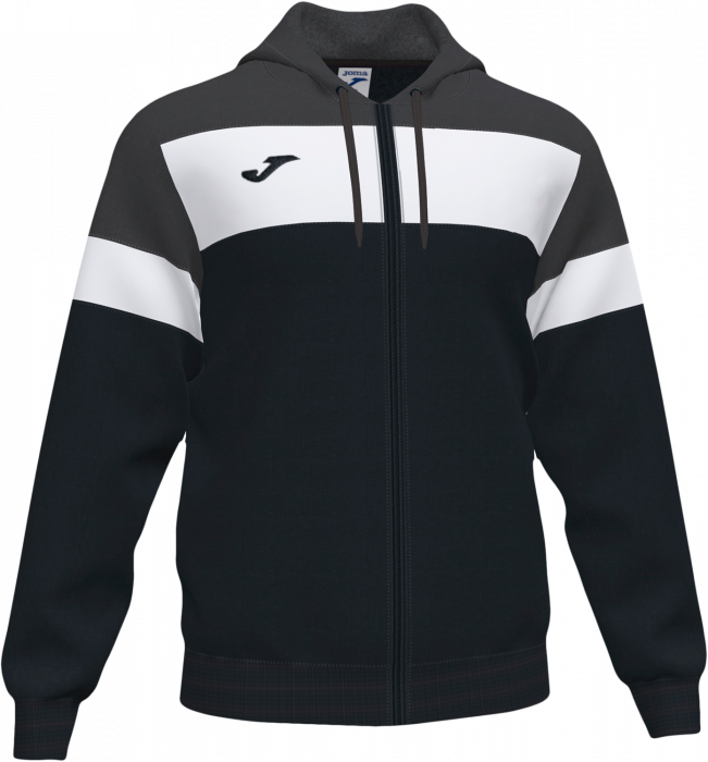 Joma - Crew Iv Sweatshirt With Zip - Preto & cinzento