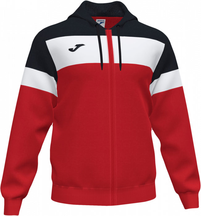 Joma - Crew Iv Sweatshirt With Zip - Czerwony & czarny