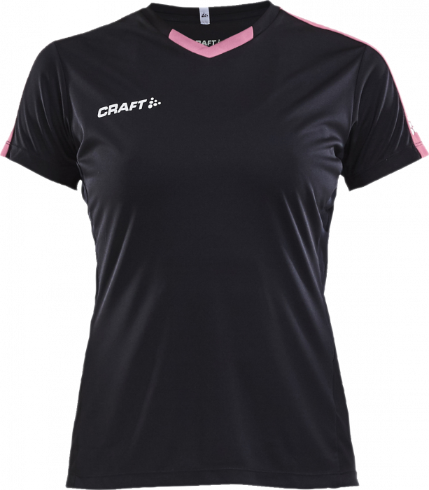 Craft - Progress Contrast Jersey Women - Schwarz & cerise