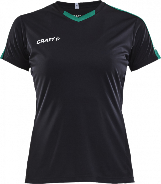 Craft - Progress Contrast Jersey Women - Zwart & groen