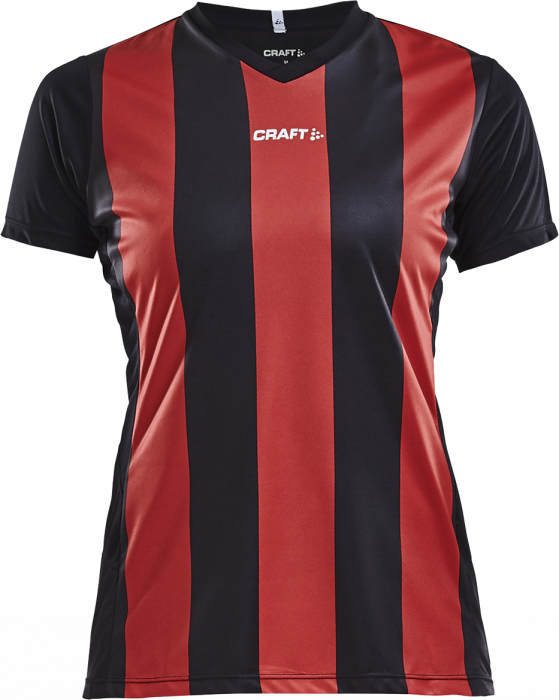 Craft - Progress Jersey Stripe Woman - Black & red