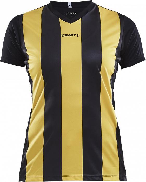 Craft - Progress Jersey Stripe Woman - Preto & amarelo