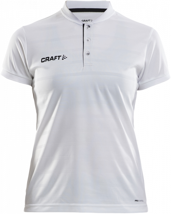 Craft - Pro Control Button Jersey Women - Vit & svart