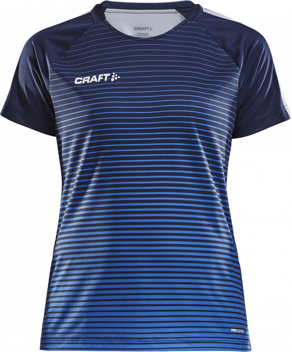 Craft - Pro Control Stripe Jersey Woman - Marineblauw & blauw