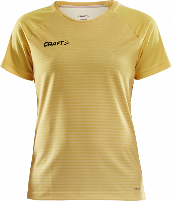 Craft - Pro Control Stripe Jersey Woman - Geel