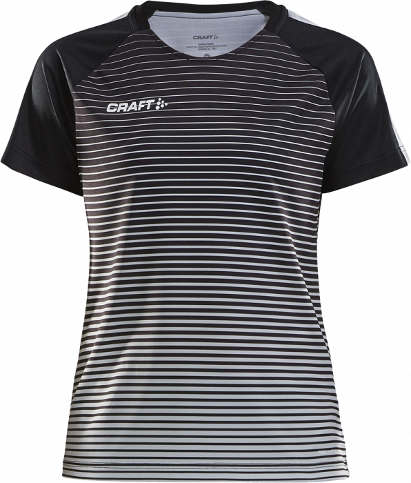 Craft - Pro Control Stripe Jersey Woman - Black & grey