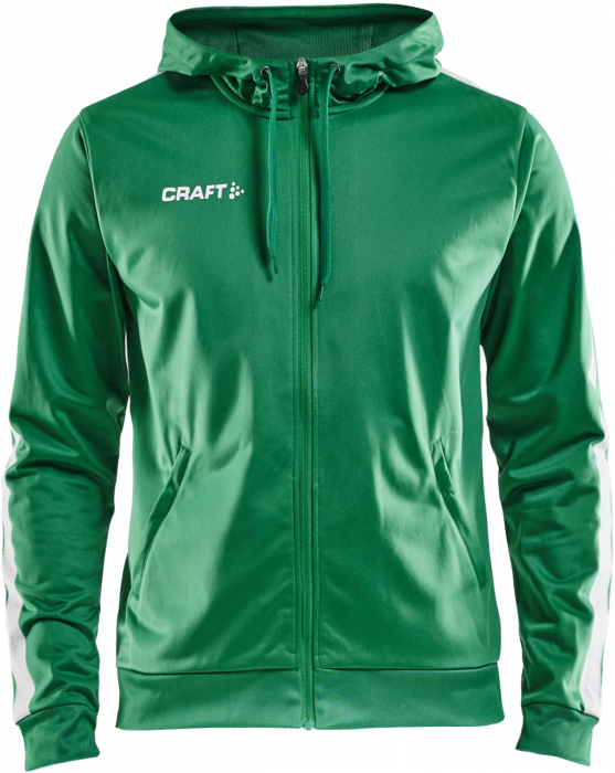 Craft - Pro Control Hood Jacket Youth - Groen & wit