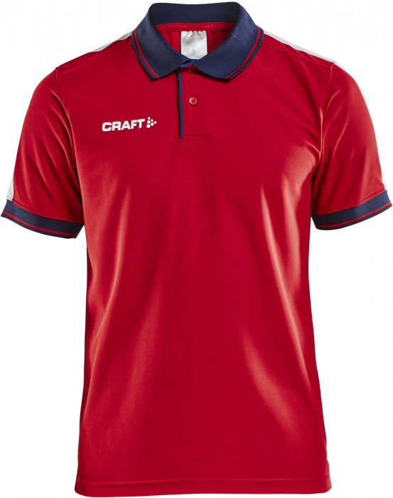 Craft - Pro Control Poloshirt - Rot & marineblau