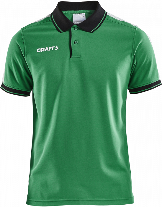 Craft - Pro Control Poloshirt Youth - Zielony & czarny