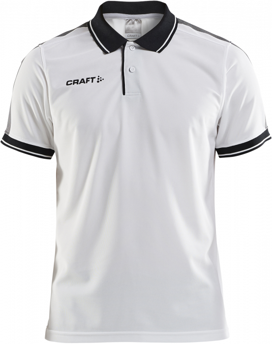 Craft - Pro Control Poloshirt Youth - Biały & czarny