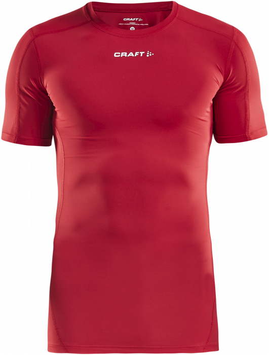 Craft - Pro Control Compression T-Shirt Youth - Rojo & blanco