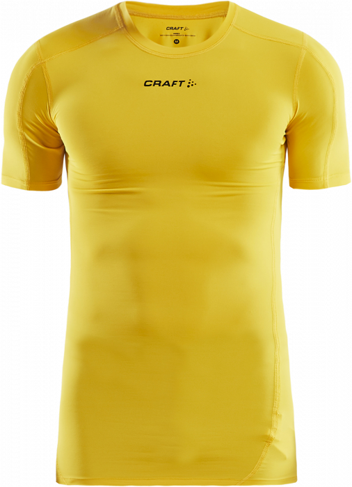 Craft - Pro Control Compression T-Shirt Uni - Amarillo & negro