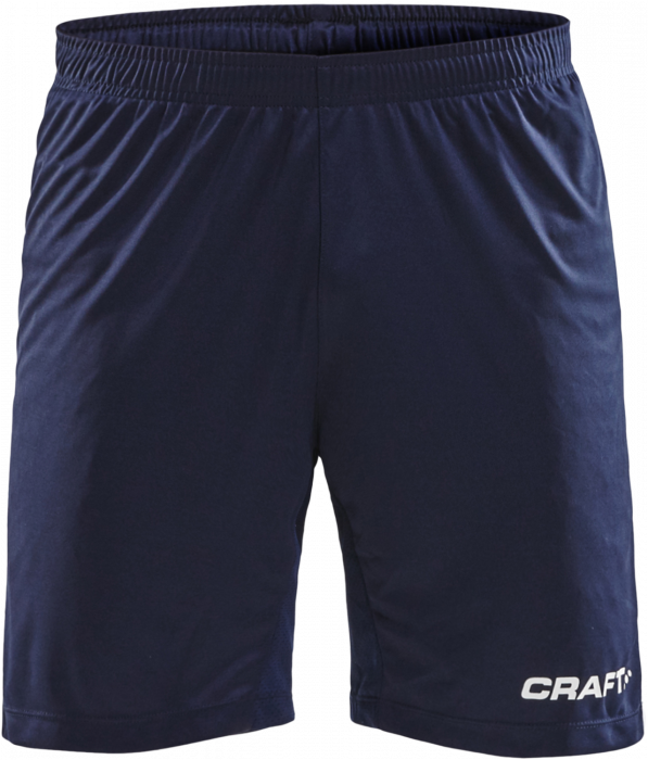 Craft - Progress Contrast Longer Shorts Youth - Bleu marine & blanc
