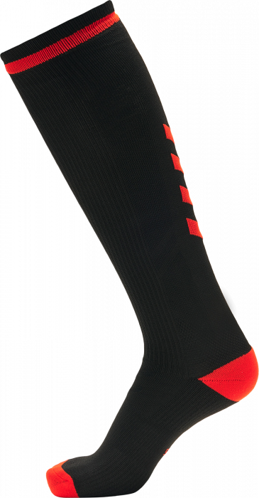 Hummel - Elite Indoor Sock Long - Black & pink glo