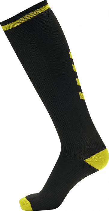 Hummel - Elite Indoor Sock Long - Czarny & yellow