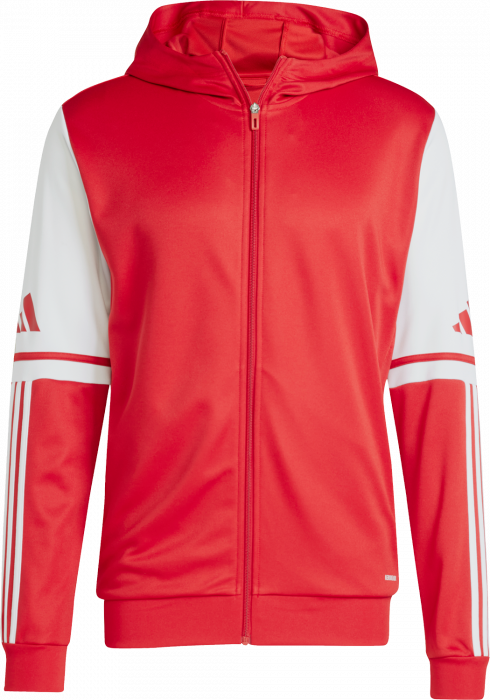 Adidas - Squadra 25 Hoodie With Full Zip - T Power Red & biały