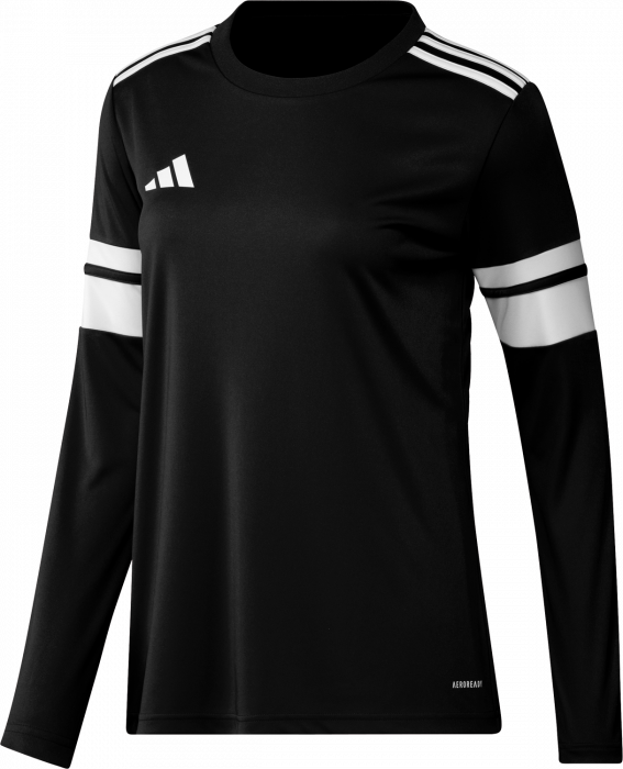 Adidas - Squadra 25 Long Sleeve Player Jersey Women - Negro & blanco