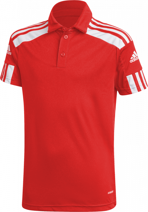 Adidas - Squadra 21 Polo - Rouge & blanc