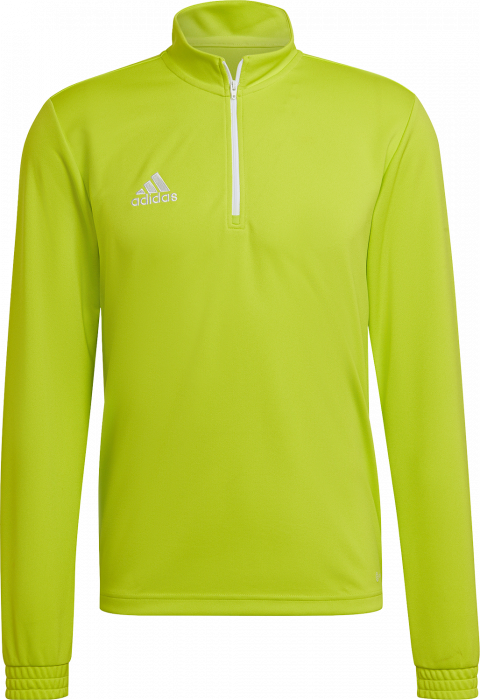 Adidas - Entrada 22 Træning Top With Half Zip Jr - Semi sol & blanco