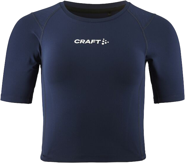 Craft - Rush 2.0 Crop Tee Women - Marinblå