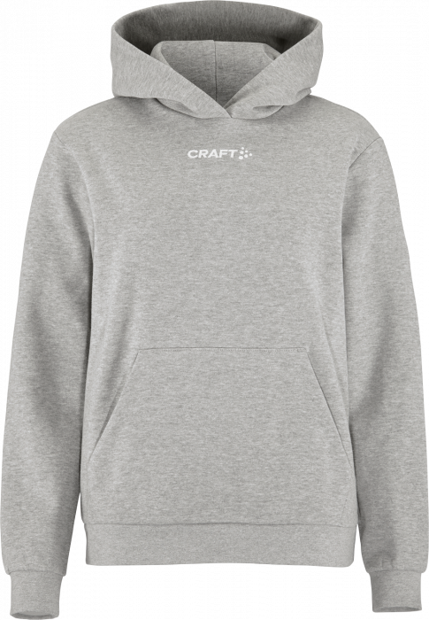 Craft - Community 2.0 Logo Hoodie Women - Grå Melange DK