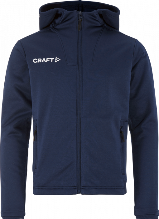 Craft - Evolve 2.0 Børstet Jakke Med Hætte Børn - Navy blå