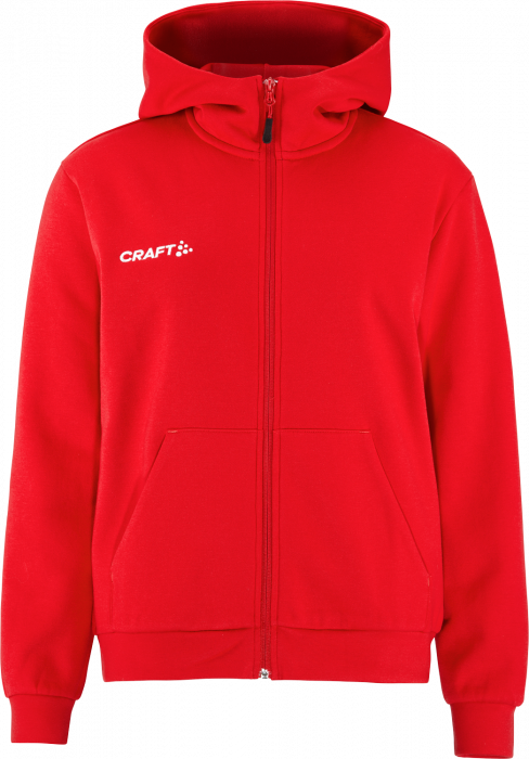 Craft - Community 2.0 Logo Fz Hoodie Women - Rood