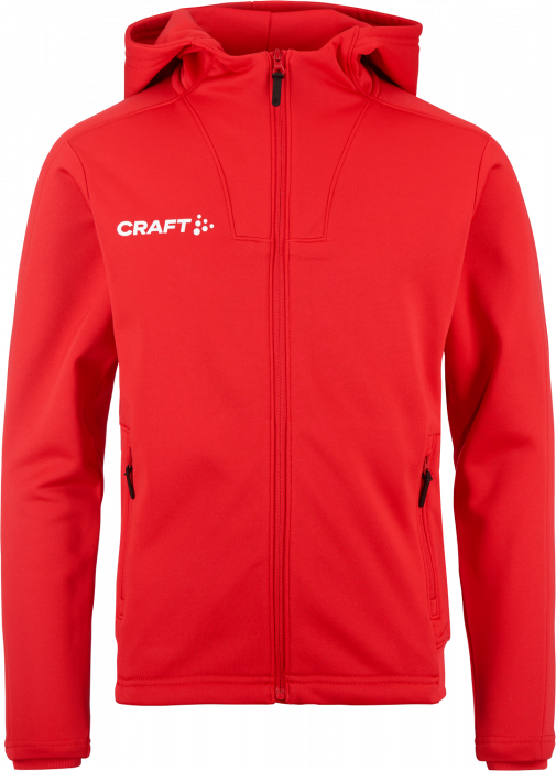 Craft - Evovle 2.0 Brushed Hood Jacket Kids - Bright Red