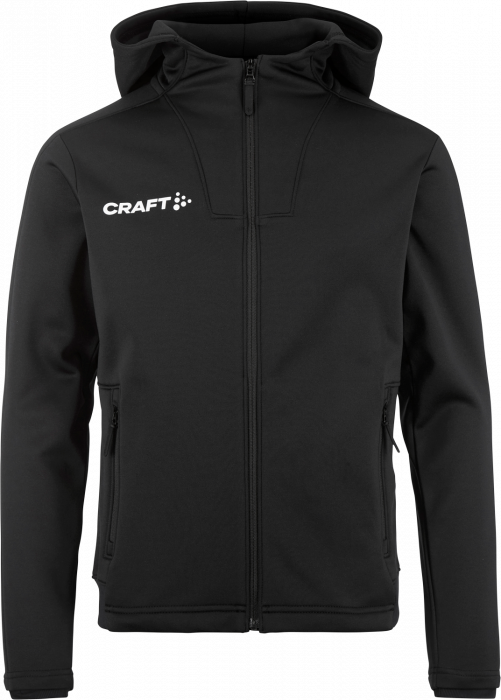 Craft - Evovle 2.0 Brushed Hood Jacket Kids - Schwarz