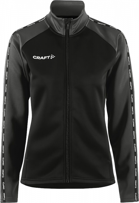 Craft - Squad 2.0 Full Zip Women - Preto & grante