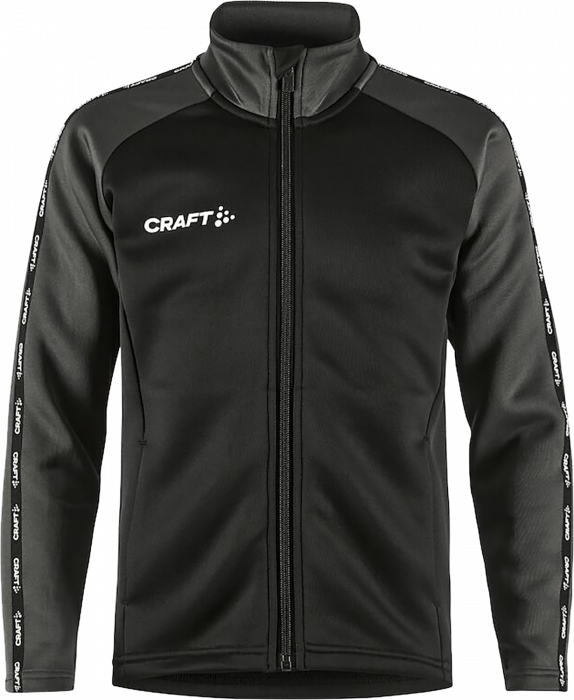 Craft - Squad 2.0 Full Zip Jr - Svart & grante