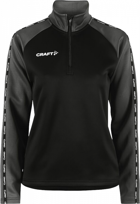 Craft - Squad 2.0 Half Zip Women - Zwart & grante