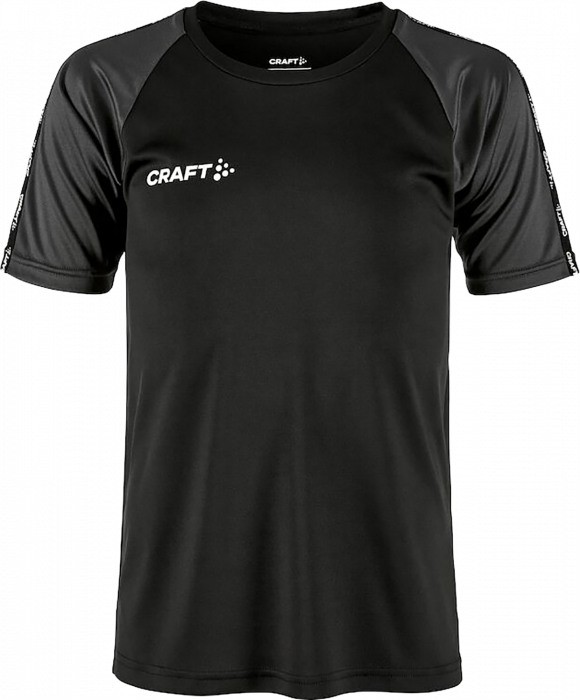 Craft - Squad 2.0 Contrast Jersey Jr - Negro & grante