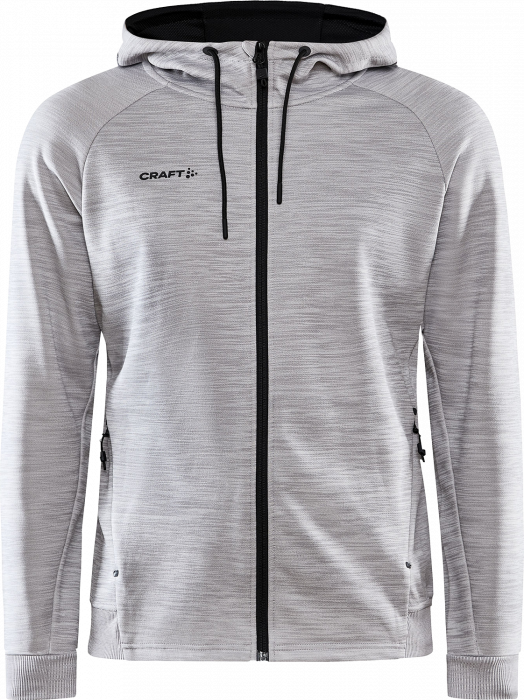 Craft - Adv Unify Hoody With Zipper For Men - Melange grijs