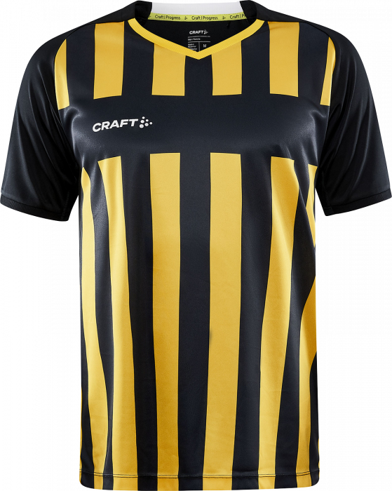 Craft - Progress 2.0 Stripe Jersey Junior - Zwart & geel