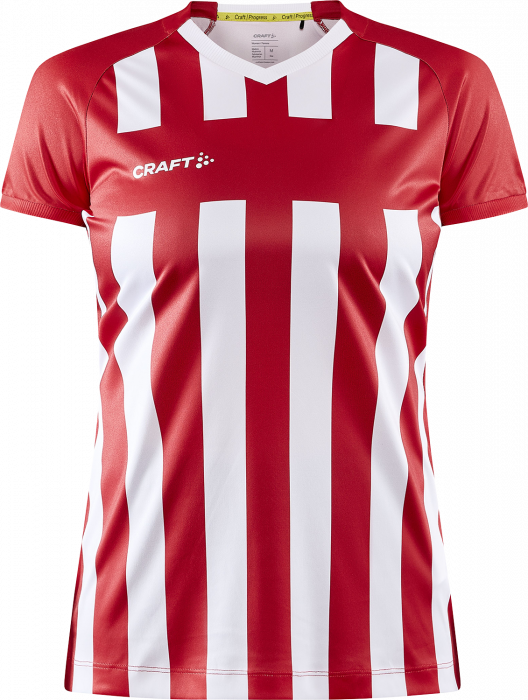 Craft - Progress 2.0 Stripe Jersey Woman - Vermelho & branco