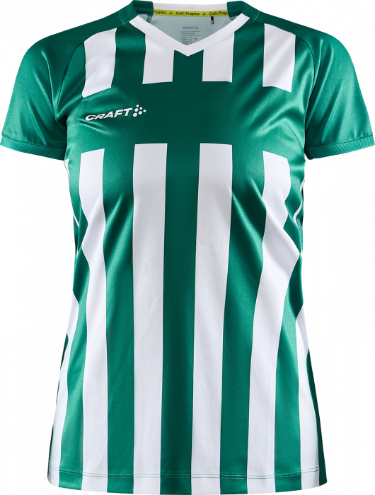 Craft - Progress 2.0 Stripe Spillertrøje Dame - Grøn & hvid