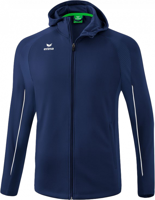 Erima - Ligs Star Traning Jacket With Hood - New Navy & biały