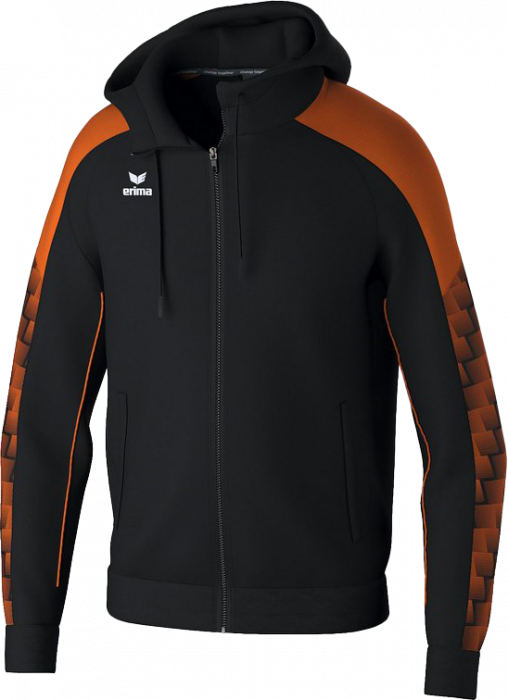 Erima - Evo Star Training Jacket With Hood - Svart & orange