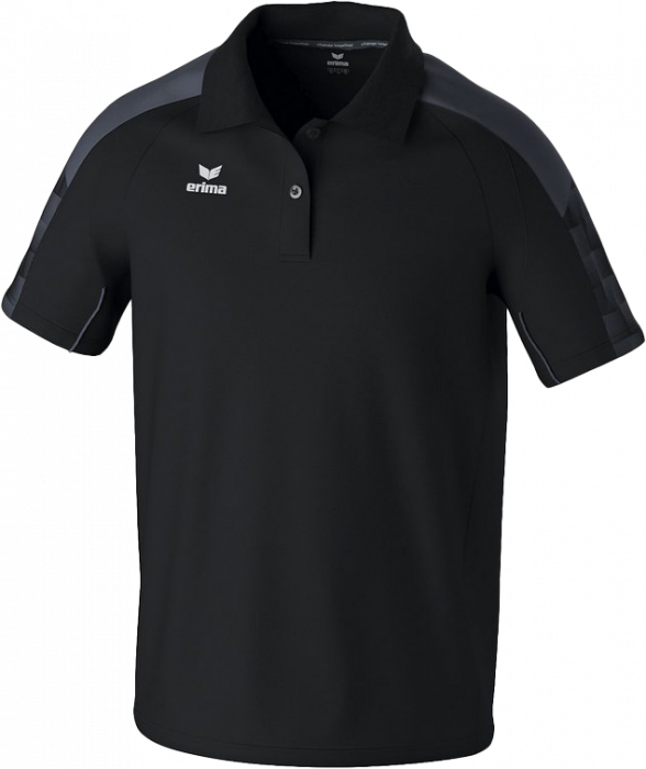 Erima - Evo Star Polo - Black & slate grey