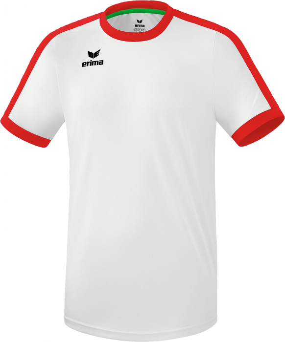 Erima - Retro Star Jersey - White & ruby red