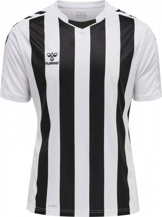 Hummel - Core Xk Striped Jersey Jr - White & black