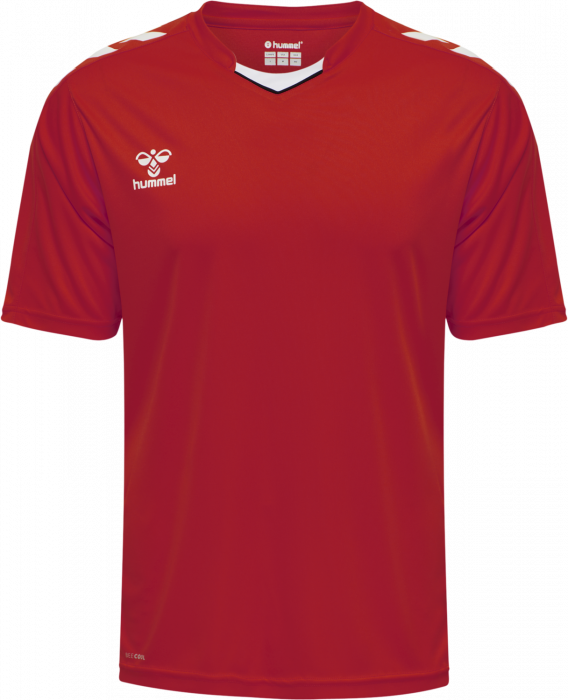 Hummel - Core Xk Poly Jersey Jr - True Red & vit