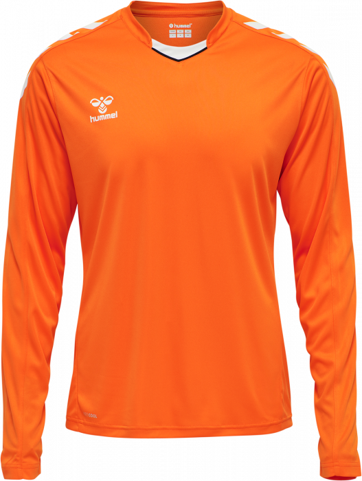 Hummel - Core Xk Poly Jersey Long - Orange & weiß