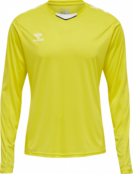 Hummel - Core Xk Poly Jersey Long - Blazing Yellow & bianco