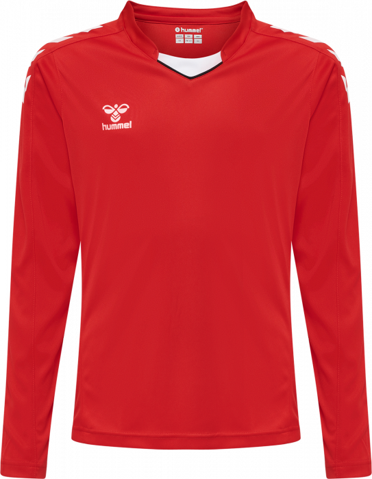 Hummel - Core Xk Poly Jersey Long Jr - True Red & vit