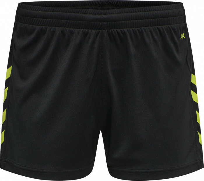 Hummel - Core Xk Poly Shorts Women - Black & lime