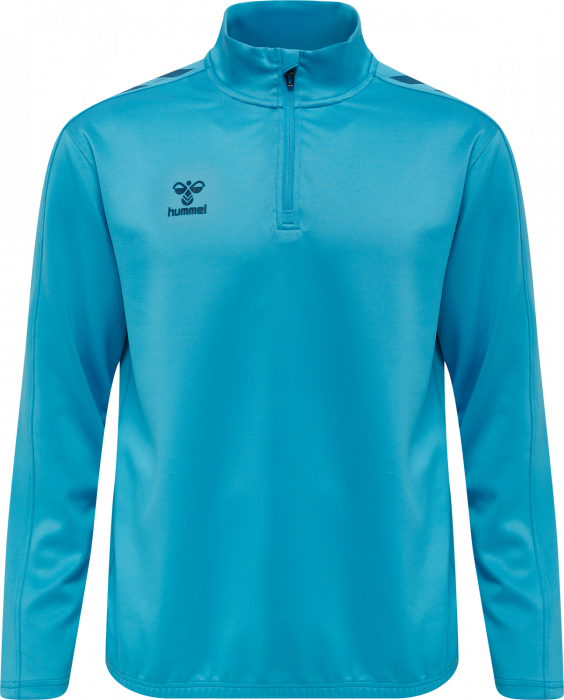 Hummel - Core Xk Half Zip Trøje - Blue danube & sort