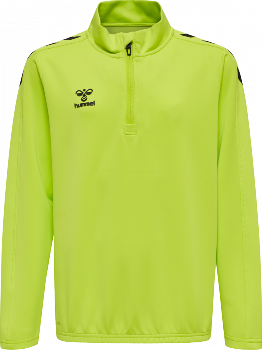 Hummel - Core Xk Half Zip Sweater Jr - Lime & black