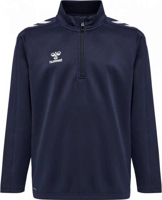 Hummel - Core Xk Half Zip Trøje Jr - Marine & hvid